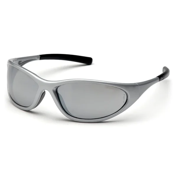 Pyramex SS3370E Zone II Silver Safety Glasses W/ Silver Mirror Lens (12 each)