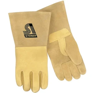 Steiner Industries Premium Reverse Grain Pigskin MIG Welding Gloves #P750 (2X Large)