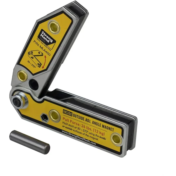 Strong Hand Tools Adjustable Inside / Outside Angle Magnet, 4.7″ – MLA450
