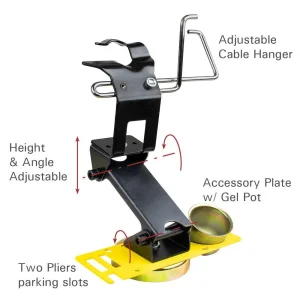 Strong Hand MIG Torch Rest with Cable Hanger & Accessory Plate, Adjustable Height – MRM200