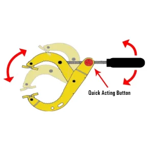 Strong Hand Tools 5″ Shark Clamp w/ Straight Handle – SC50A