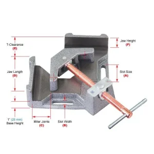 Strong Hand Tools Multi-Axis Welder’s Angle Clamp, 2-Axis – WAC35D