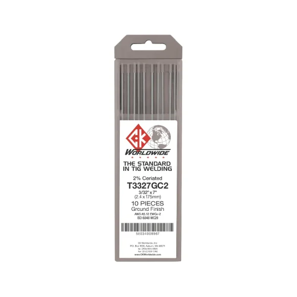 CK Worldwide 2% Ceriated Tungsten, 10/pk