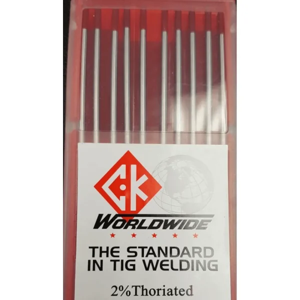 CK Tungsten 2% Thoriated (red) 10/PK #T1167GT2