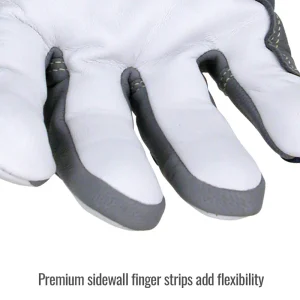 Black Stallion T50L TIGSTER PREMIUM GRAIN GOATSKIN & FLAME-RESISTANT TIG GLOVES, LARGE
