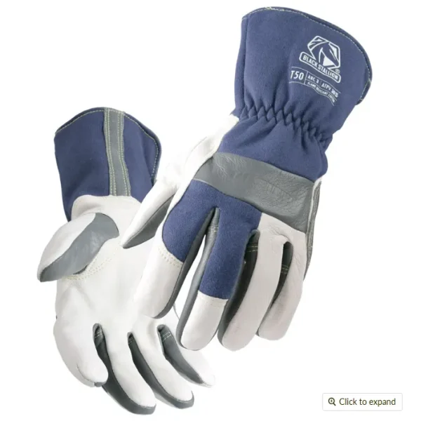 BLACK STALLION T50S TIGSTER FR TIG GLOVES S SNUG FIT, GRAIN KIDSKIN