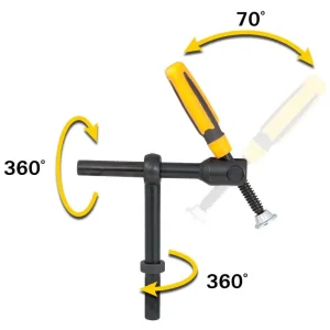 BUILDPRO T-Post Clamp – Pivoting Straight Handle T51670
