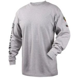 Black Stallion Flame Resistant 7 oz. Gray Cotton T-Shirt TF2510-GY