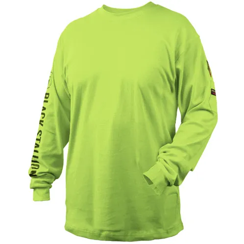 Black Stallion Flame Resistant 7 oz. Lime Cotton T-Shirt TF2510-LM