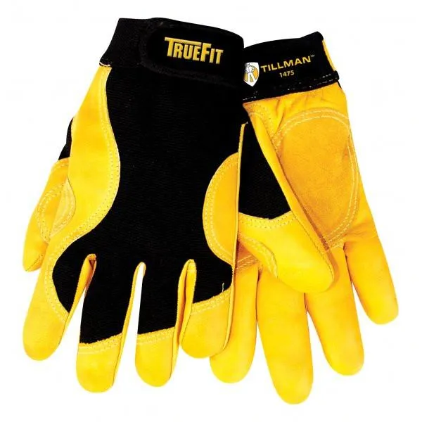 Tillman 1475 Truefit™ Palm/Black Cowhide Work Gloves (12 Pair)