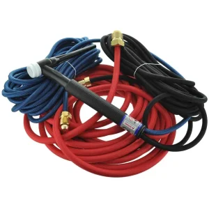 CK Worldwide #18 Water Cooled Trim-Line TIG Torch Flex Head 350A, W/ 12.5ft. Super Flex Cables, 3-Pc (TL18-12SF FX)