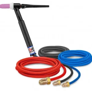 CK Worldwide #18 Water Cooled Trim-Line TIG Torch Flex Head 350A, W/ 25ft. Super Flex Cables, 3-Pc (TL18-25SF FX)