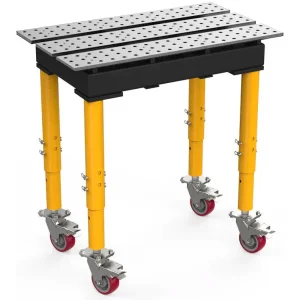 BUILDPRO MAX Slotted Welding Table 2′ x 3′ (Standard) w/Adjustable Legs & Casters TMRC52238