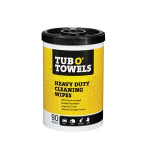 Tub O Towels Heavy Duty Cleaning Wipes – 90 Count Dispenser (1/PK)