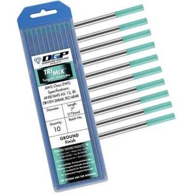 Diamond Ground Tri-Mix Tungsten Electrode TRI-5/32-C