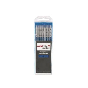 WELDCOTE TUNG18X7LAN2 EWLa-2 1/8 X 7″ 2% LANTHANUM BLUE TIG TUNGSTEN ELECTRODE, 10/PACK