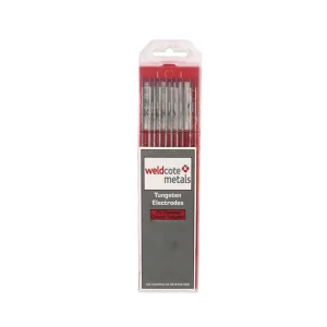 WELDCOTE TUNG18X7X2TH EWTH-2 1/8 X 7″ 2% THORIATED RED TIG TUNGSTEN ELECTRODE, 10/PACK