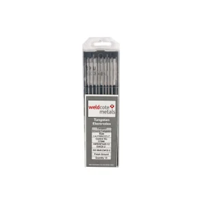 WELDCOTE TUNG332X7X2CER EWCe-2 3/32 X 7″ 2% CERIATED GREY TIG TUNGSTEN ELECTRODE, 10/PACK