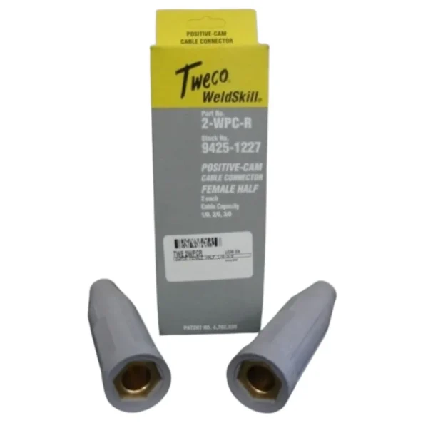 Tweco – WELDSKILL 2-WPC-R CABLE CONNECTOR, Female Half, 2 Per Pack – 9425-1227