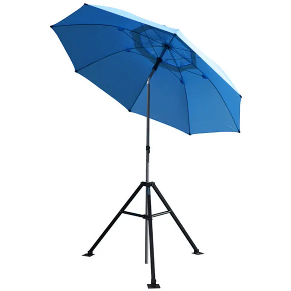 Black Stallion Core Industrial Umbrella w/Tripod Stand UB250-BLU