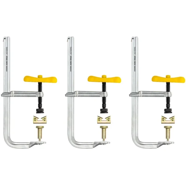 Strong Hand 3-Piece 4-in-1 F-Clamp Kits – 12.5″ Capacity UG125XG-C3-3PK