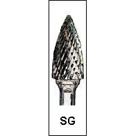 SAIT Double Cut Carbide Burr SG3 #45031 size: 3/8″x3/4″x1/4″