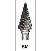 Double Cut Carbide Burr SM4 #45037 size: 3/8″x3/4″x1/4″