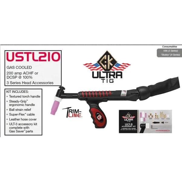 CK WorldWide UltraTig Premium Torch (Rigid) USTL210