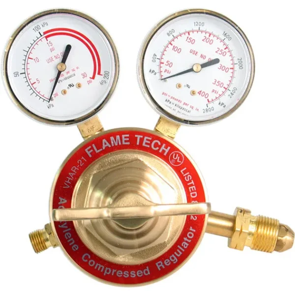 Flame Tech Heavy Duty Acetylene Regulator – CGA 510 VHAR-21
