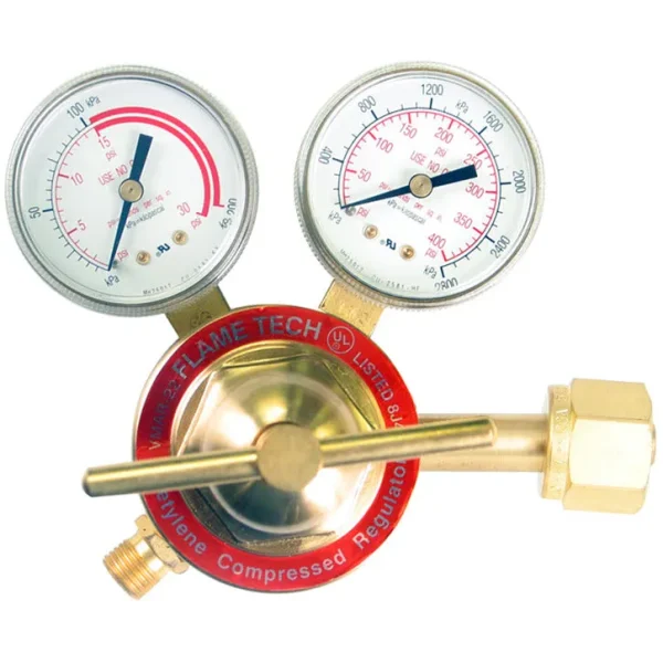 Flame Tech Medium Duty Acetylene Regulator – CGA 300 VMAR-22-300