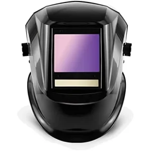 Washington Alloy WA H800D-TC XL TRUE COLOR AUTO DARKENING DIGITAL HELMET W/ XL VIEWING AREA – BLACK (4″ X 5″)