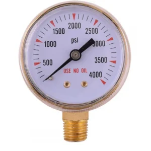 Washington Alloy WA PG24000 2″ Replacement Pressure Gauge – 4000 psi