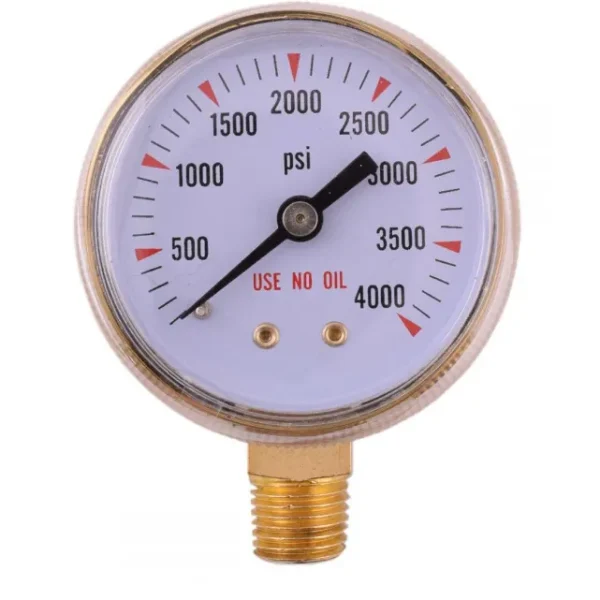 Washington Alloy WA PG24000 2″ Replacement Pressure Gauge – 4000 psi