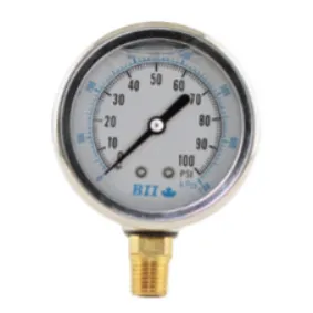Washington Alloy WA PG25100 2.5″ Replacement Pressure Gauge – 100 psi