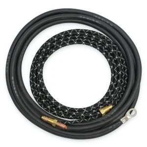 Weldcraft Braided Rubber Power Cable, 2pc, 25′ – 46V30-2