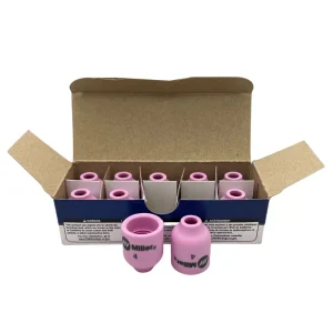Weldcraft Alumina Gas Lens Nozzle, #4 (1/4″), 10/pk – 53N58
