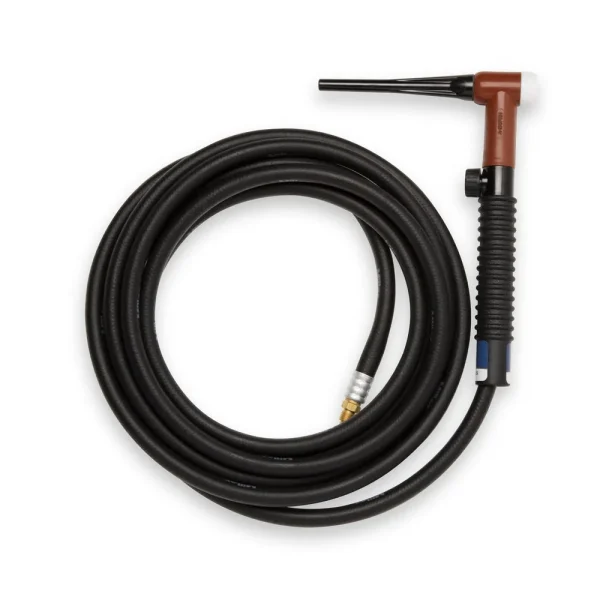 Weldcraft 150A Red Rubber Flexible TIG Torch w/ Valve, 25 ft – WP-R17FV-25-R