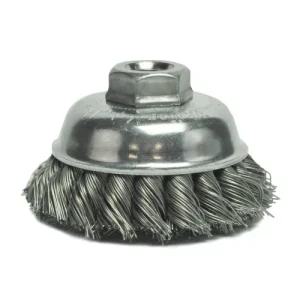 Weiler 3-1/2″ Single Row Knot Wire Cup Brush 13156
