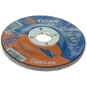 Weiler 4-1/2″ x 1/4″ TIGER ZIRC Type 27 Grinding Wheel 58071 (10 Pk)