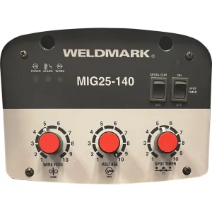 WELDMARK MIG25-140 MIG Welder with Flowgauge regulator and mig gun assembly 120V 60 Hz