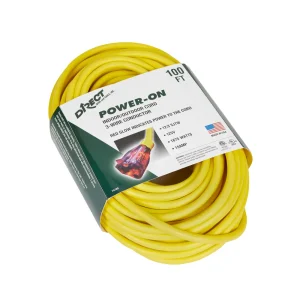 WELDMARK® WM1100123 Extension cord 100 ft 12/3 SJTW yellow