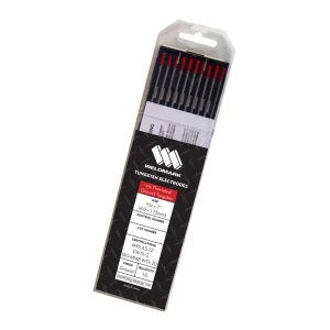 WELDMARK® WM437532 EWTH-2 5/32″ X 7″ 2% THORIATED RED TIG TUNGSTEN ELECTRODE, 10/PACK