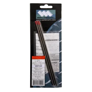 WELDMARK® WMT1594C EWTH-2 1/8″ X 7″ 2% THORIATED RED TIG TUNGSTEN ELECTRODE, 3/PACK