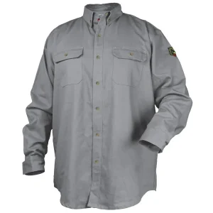 Black Stallion Gray AR/FR Cotton Work Shirt WF2110-GY