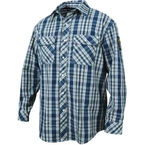 Black Stallion Blue Plaid AR/FR Cotton Work Shirt WF2110-PB