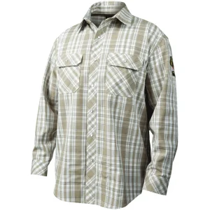 Black Stallion Khaki Plaid AR/FR Cotton Work Shirt WF2110-PK