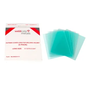 WELDCOTE WLENS231411 OUTER LENS 4-1/2″ X 3-3/4″ MILLER STYLE, 5/PACK