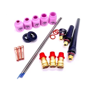 Weldmonger® Stubby Gas Lens Kit #17,18,26 Style Torches