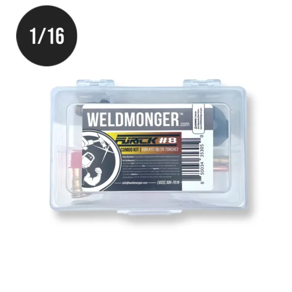 WELDMONGER® Furick #8 PRO Combo Kit, Size 1/16 – For 17,18,26 Style Torches