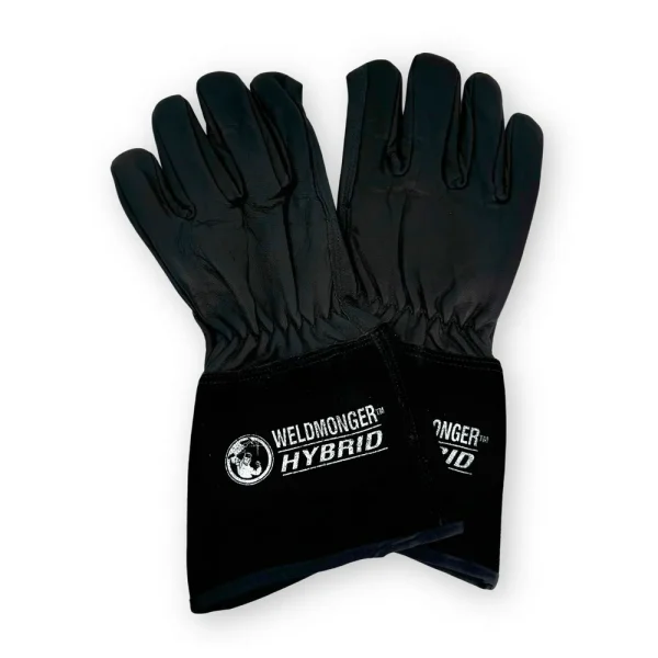 Weldmonger® Hybrid TIG/MIG Welding Gloves – Black 5″ Cuff